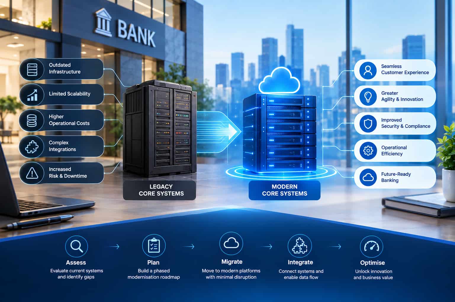 How Banks Can Modernise Core Systems Without Disrupting Critical Banking Operations